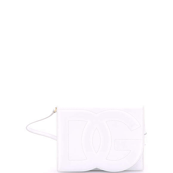 Dolce & Gabbana Small DG Logo Flap Shoulder Bag Leather - Picture 1 of 5